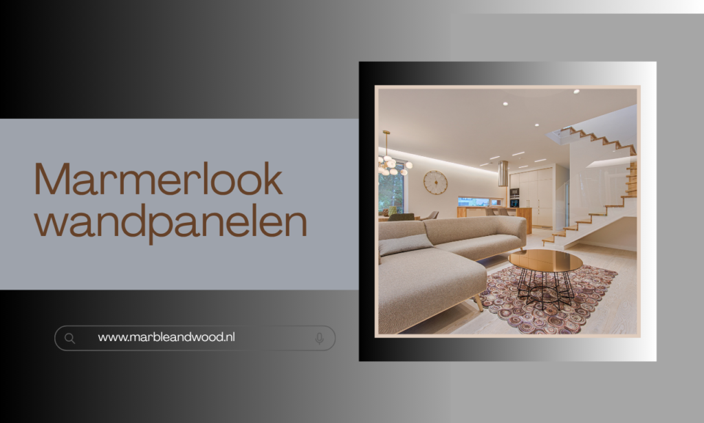 Marmerlook wandpan